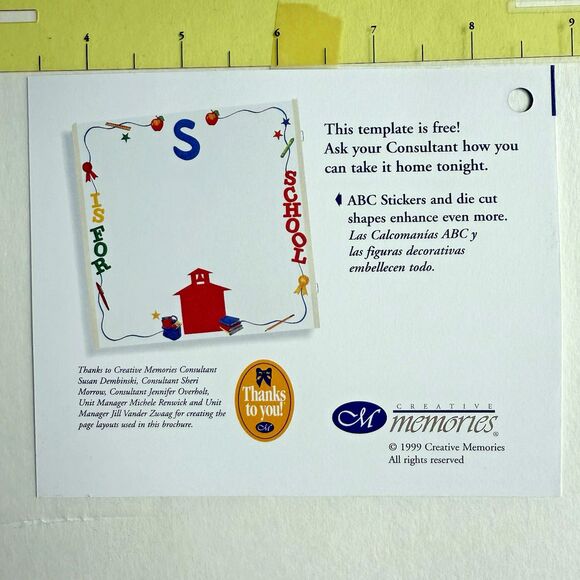 Set of 2 Creative Memories Templates Lines N Designs & Corners N Borders NEW - Picture 4 of 8